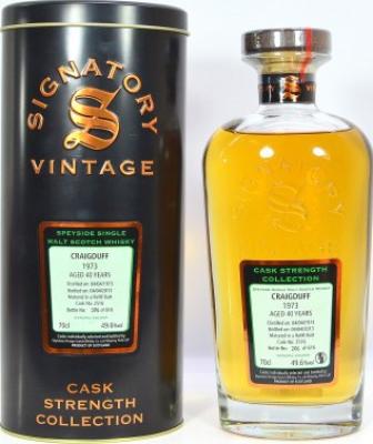 Craigduff 1973 SV Cask Strength Collection Refill Sherry Butt #2516 49.6% 700ml