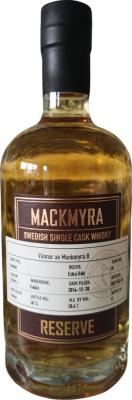 Mackmyra Reserve Swedish Single Cask Whisky Ex Rum Vanner av Mackmyra 50.4% 500ml