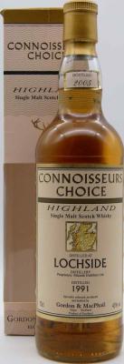 Lochside 1991 GM Connoisseurs Choice Refill Bourbon Barrels 43% 700ml
