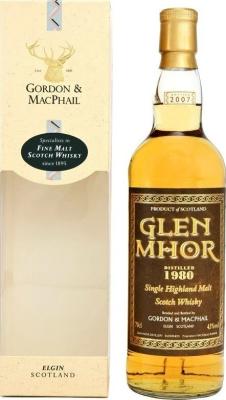 Glen Mhor 1980 GM Rare Vintage 27yo 43% 700ml