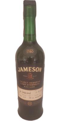 Jameson Select Reserve Black Barrel #157974 Only available at the distillery 59.2% 700ml