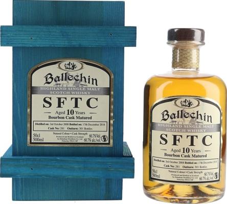 Ballechin 2008 SFTC Bourbon Cask Matured #281 60.7% 500ml