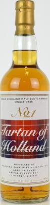 Highland Park 1992 WM Tartan of Holland #1 Refill Sherry Butt #20362 46% 700ml