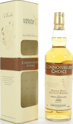 Arran 2009 GM Connoisseurs Choice Refill Bourbon Barrels 46% 700ml