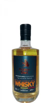 The Belgian Owl 36 months The Private Angels Limited Edition 1st Fill Bourbon Barrel 040/200 46% 500ml