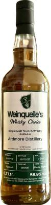 Ardmore 2008 UD Weinquelle's Whisky Choice Bourbon Hogshead 56.9% 700ml