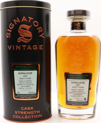 Glenallachie 2007 SV Cask Strength Collection 1st Fill Sherry Butt #900509 64.2% 700ml