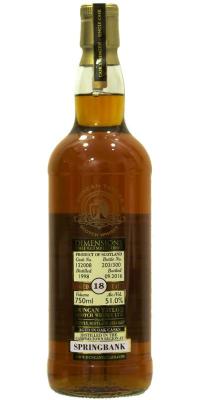 Springbank 1998 DT Dimensions #132008 51% 750ml