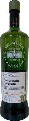 Caol Ila 2008 SMWS 53.309 Chestnuts in a peat kiln Refill Ex-Bourbon Hogshead 60.5% 700ml