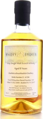 Bruichladdich 2009 WhB 1st Fill Bourbon Barrel #141 55.9% 700ml