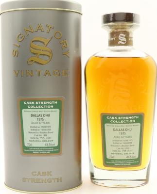 Dallas Dhu 1975 SV Cask Strength Collection Bourbon Barrel #1494 49.5% 700ml