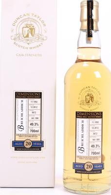 Bruichladdich 1992 DT Dimensions #3672 49.3% 700ml