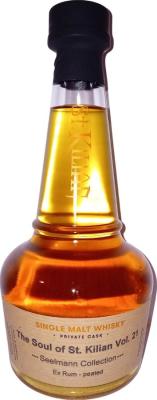St. Kilian 2017 Private Cask Bottling ex Rum Melasse peated Alfred Seelmann 59% 500ml
