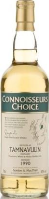 Tamnavulin 1990 GM Connoisseurs Choice Refill Bourbon Cask 43% 700ml