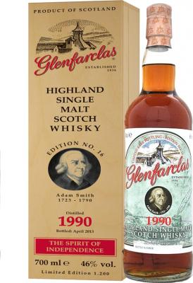 Glenfarclas 1990 Edition #16 Adam Smith 5096, 6441, 1189 46% 700ml