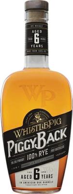 WhistlePig 6yo PiggyBack Straight Rye Whisky American Oak Barrels 48.28% 750ml