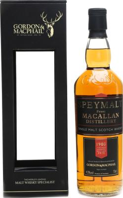 Macallan 1980 GM Speymalt 1st Fill Bourbon Casks 43% 700ml