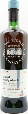 Balcones 2014 SMWS 140.3 Nik nak woody whack 1st Fill Ex-Bourbon Barrel 59.1% 700ml