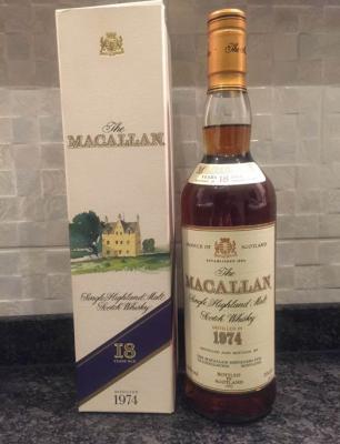 Macallan 1974 Vintage Sherry Cask Giovinetti Import 43% 700ml