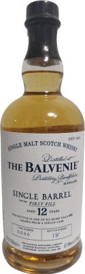 Balvenie 12yo 1st Fill Ex-Bourbon Barrel #5596 47.8% 700ml