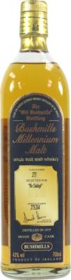 Bushmills 1975 Millennium Malt Cask no.275 Selected for The Claddagh 43% 700ml