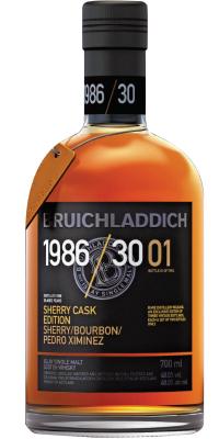 Bruichladdich 1986 30 01 Pedro Ximinez DFS Singapore 48% 700ml