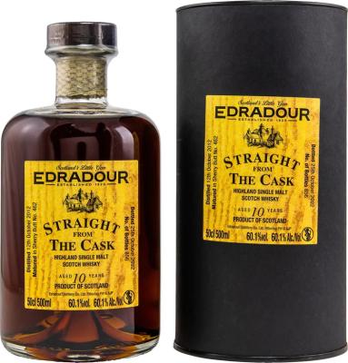 Edradour 2012 Straight From The Cask Sherry Cask Matured Sherry Butt 60.1% 500ml