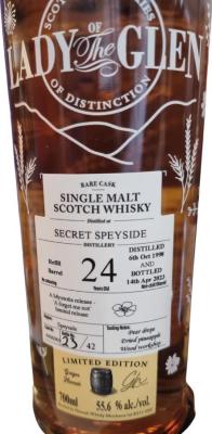 Secret Speyside 1998 LotG Rare Cask Refill Barrel 55.6% 700ml