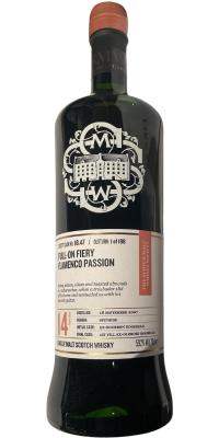 Inchgower 2007 SWMS 18.47 Full-on fiery flamenco passion Ex-Bourbon 1. Fill Oloroso Hogshead finish 59.2% 700ml