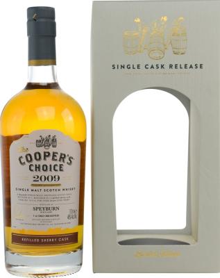 Speyburn 2009 VM The Cooper's Choice Refill Sherry Cask #701318 46% 700ml