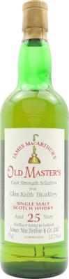 Glen Keith 25yo JM Old Master's Cask Strength Selection 52.7% 700ml