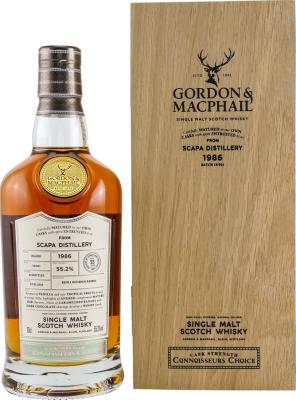 Scapa 1986 GM Connoisseurs Choice Cask Strength Refill Bourbon Barrel #1407 55.2% 700ml