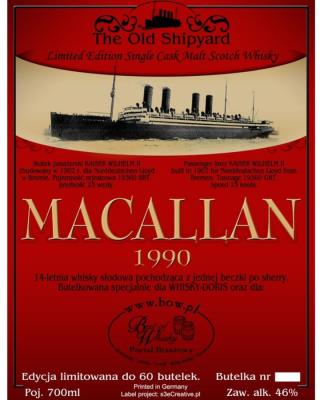 Macallan 1990 BWpl Sherry Cask 46% 700ml