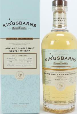 Kingsbarns 2015 Single Cask Release American Oak Bourbon Barrel #1510358 60.8% 700ml