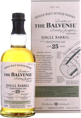 Balvenie 1994 Single Barrel Traditional Oak Cask no.4217 25yo 47.8% 700ml