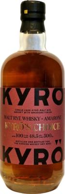 Kyro s Choice Rye Whisky Amarone Finish Made to celebrate the Finnish Whisky Day 2023 48.5% 500ml