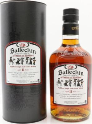 Ballechin 2007 a Dream of Scotland Madeira Hogshead #196 Bruhler Whiskyhaus 58.5% 700ml