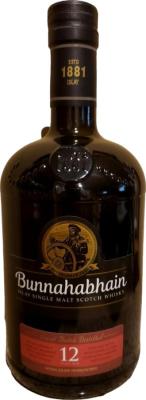Bunnahabian 12-yeard-old Small Batch Distilled Ex-Sherry and Ex-Bourbon 46.3% 750ml