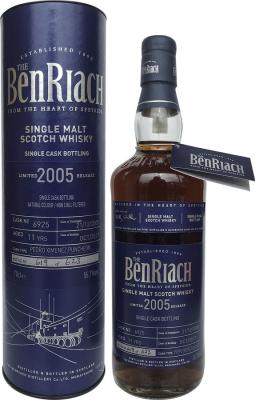 BenRiach 2005 Single Cask Bottling Pedro Ximenez Puncheon #6925 55.7% 700ml