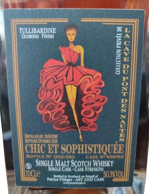 Tullibardine 2016 AaC Chic et sophistiquee Oloroso finish La cave du pont des Nautes 50.3% 700ml