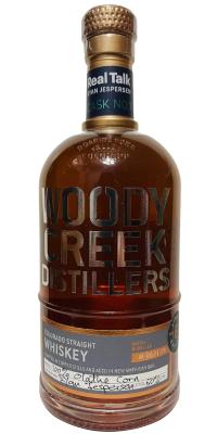 Woody Creek Colorado Straight Whisky 100% Olathe Corn Heavily Charred New American Oak Real Talk Radio Ryan Jespersen 50% 750ml