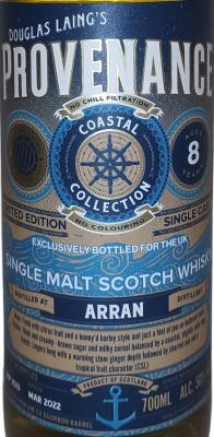 Arran 2013 DL Ex Bourbon 50% 700ml