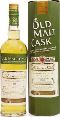 Laphroaig 10yo DL The Old Malt Cask Cigar Malt Refill Hogshead A Fine Cigar's Pleasure 50% 700ml