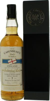 The English Whisky 7yo CA World Whiskies Individual Cask Bourbon Hogshead 61.5% 700ml