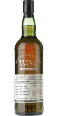 Highland Heart 2001 WM Sherry Cask Malt 4446/4448 & 4450 43% 700ml