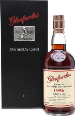 Glenfarclas 1956 Sherry Casks Family Collector Serie II 1762, 1774, 2356 47.5% 700ml