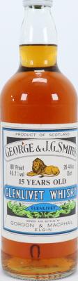 Glenlivet 15yo GM George & J.G. Smith's De Luxe Quality 45.7% 750ml