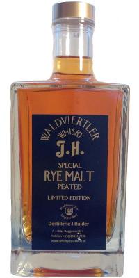 Waldviertler Whisky J.H. Special Rye Malt Peated Limited Edition 46% 700ml