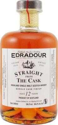 Edradour 2002 Straight From The Cask Barolo Cask Finish 12yo 56.2% 500ml