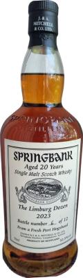 Springbank 20yo The Limburg Dozen Fresh Port Hogshead 52.5% 700ml